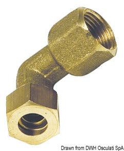 Rørkoppling 90° hunn 10x3/8"