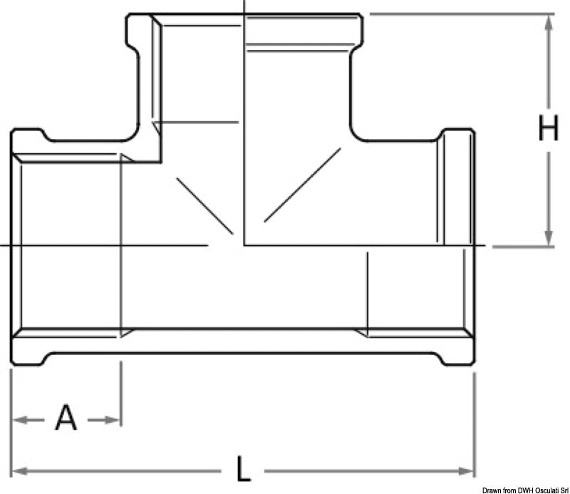 GUIDI pronssinen N-N-N T-liitin