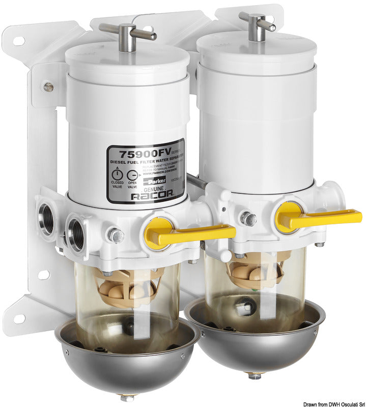 RACOR filters - Double version with selection valve