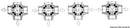 3-way ball valve female/female/female
