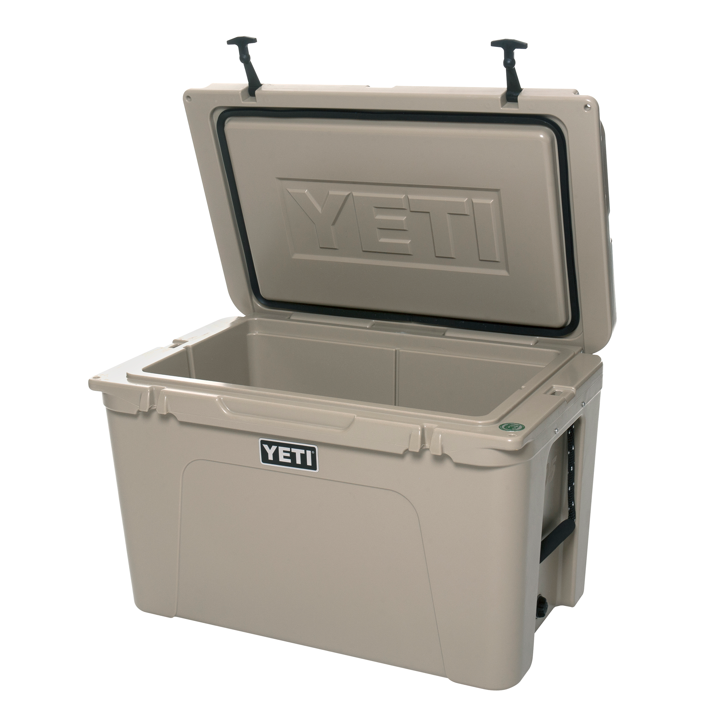 YETI Tundra 105, Tan, three-quarter view