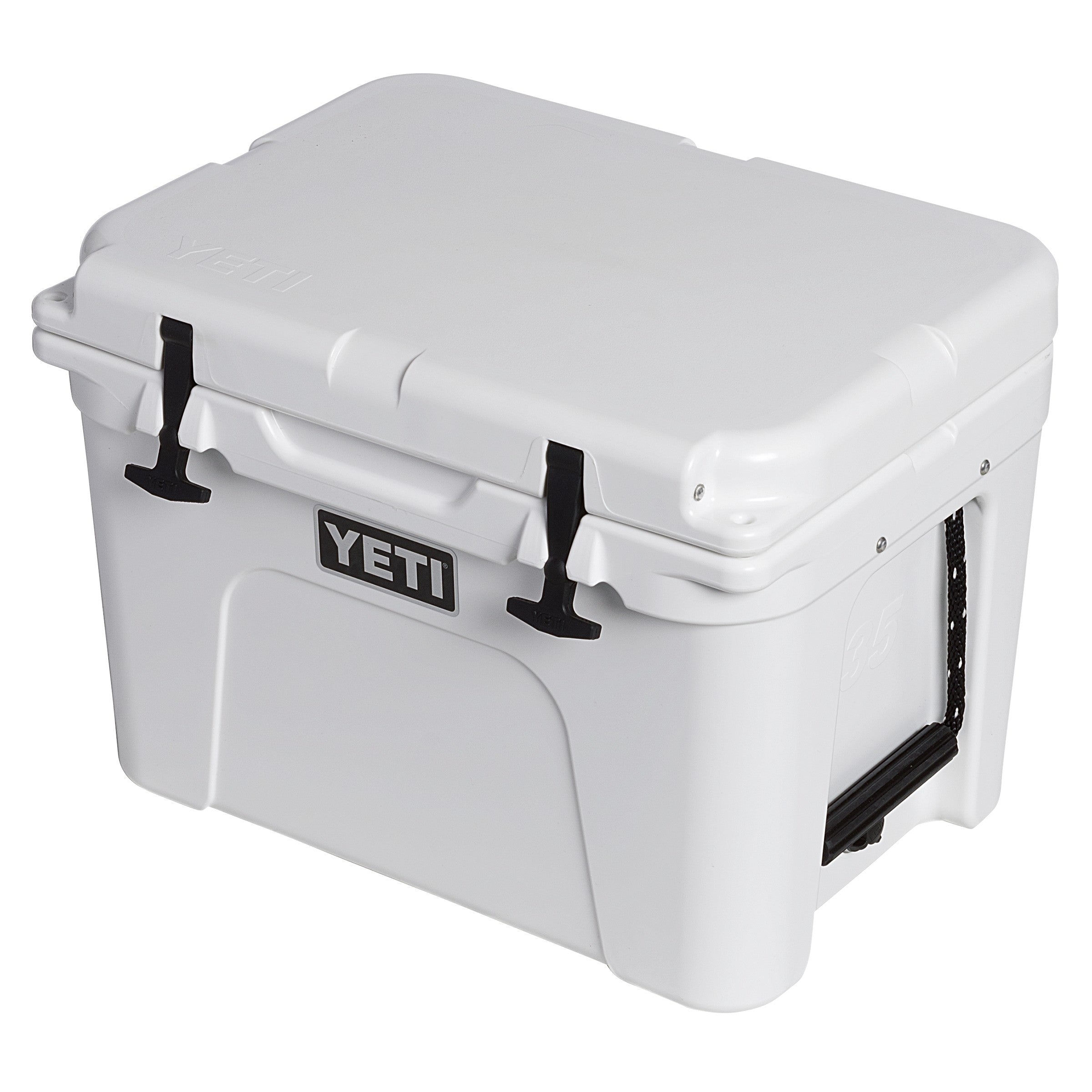 YETI Tundra 35, White, three-quarter view