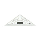 Plexiglass triangular protractor