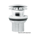 Push-Pull chrome-plated brass drain