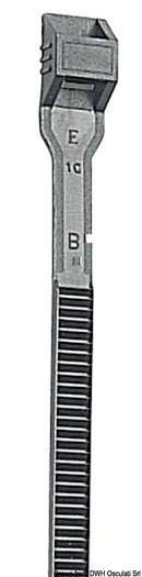 Flat head Belturing Plus technopolymer tie with high strength