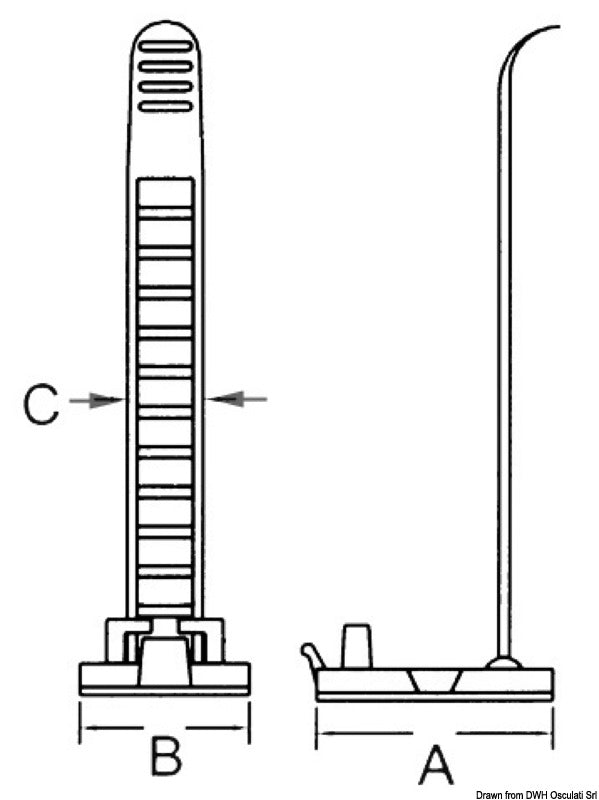 Adjustable cable clamps