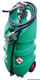 Portable tank with wheels, ADR approved for petrol