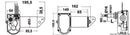 20W motor for max 550-mm wiperarms and blades