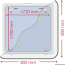 Flyscreen for hatches and portlights