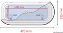 Flyscreen for hatches and portlights
