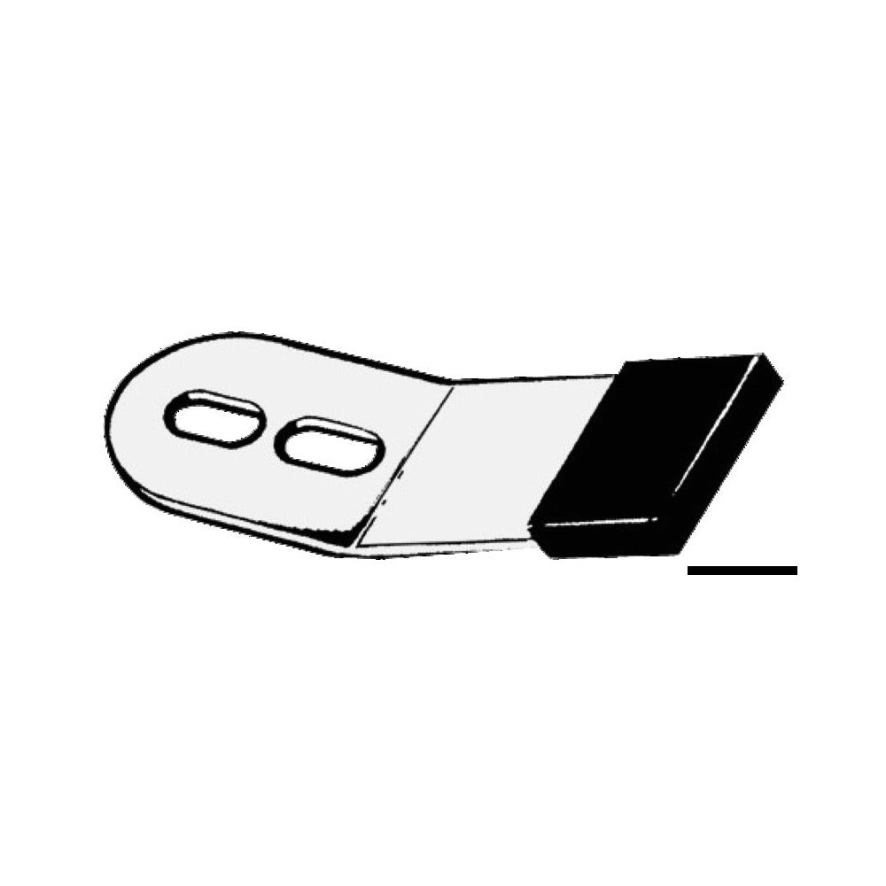 Heavy duty rudder retaining clip