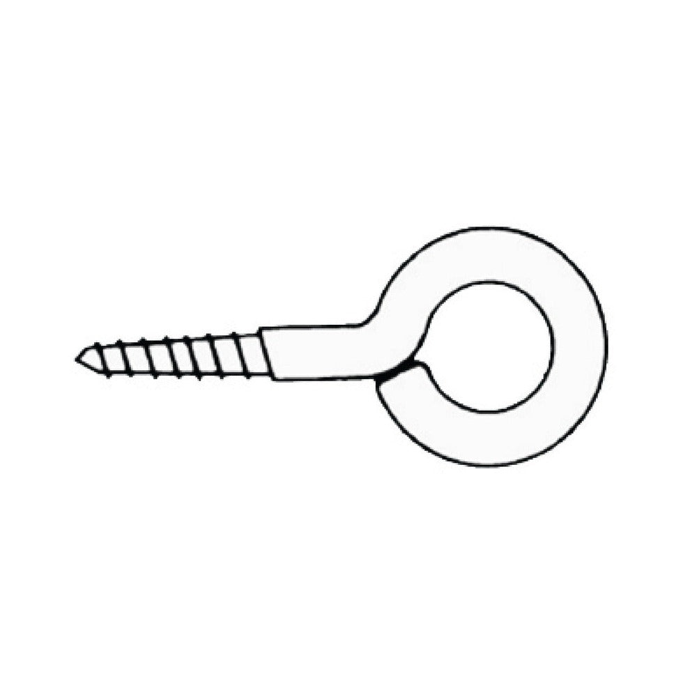 Screw eyes made of stainless steel