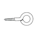 Screw eyes made of stainless steel