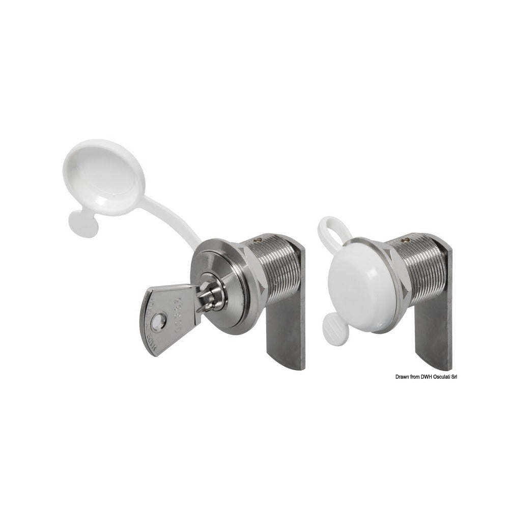 Cylinder lock with key