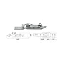 Stainless steel toggle fastener lockable