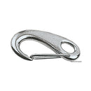 Snap-hooks with spring opening, made of stainless 