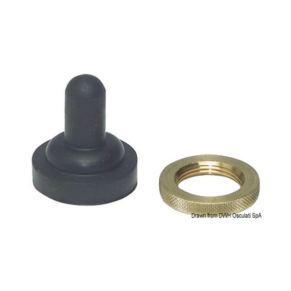 Watertight cover made of rubber for tumbler switch