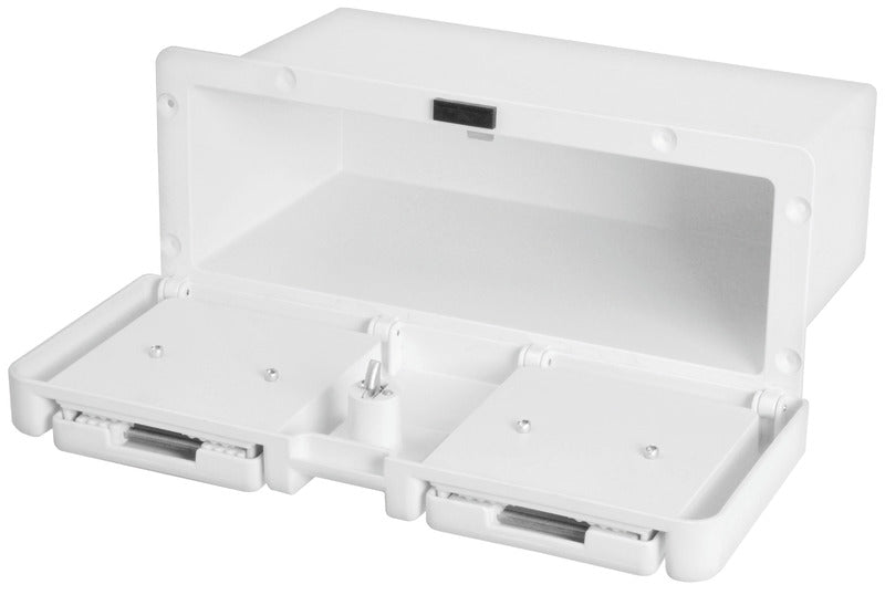 Locker with cup holders