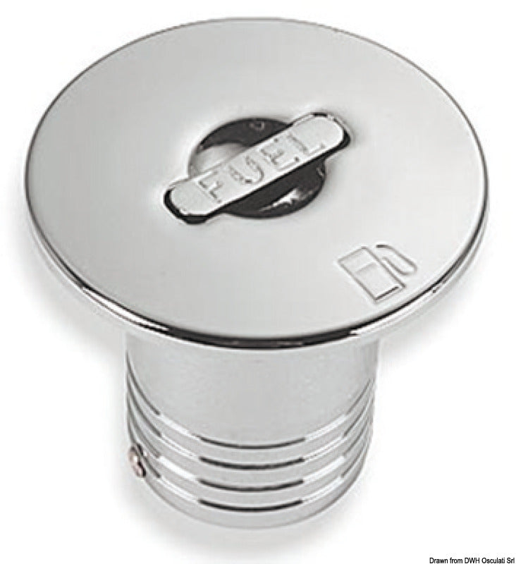 Chromed brass deck filler