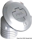 Chromed brass deck filler with key