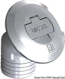 Chromed brass deck filler with key