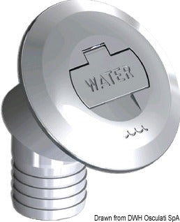 Kromattu messinkinen kannen täyteaine avaimella