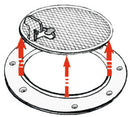Inspection hatch with cover, CE approved