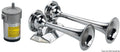 Chromed trumpet w/2 horns 12 V