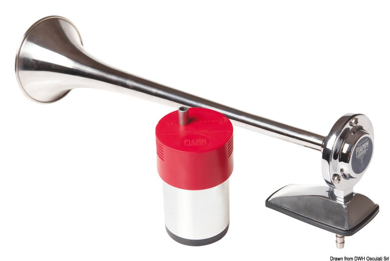 FIAMM BORA -äänitorvi kompressorilla