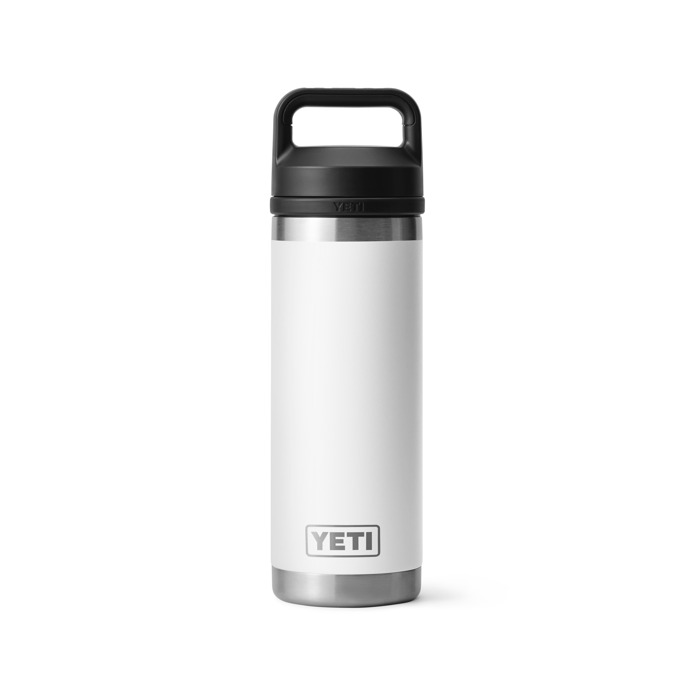 YETI Rambler 18 oz Bottle Chug White front view primary b