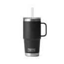 YETI Rambler 25 oz Straw Mug 2.0 Black front view primary b