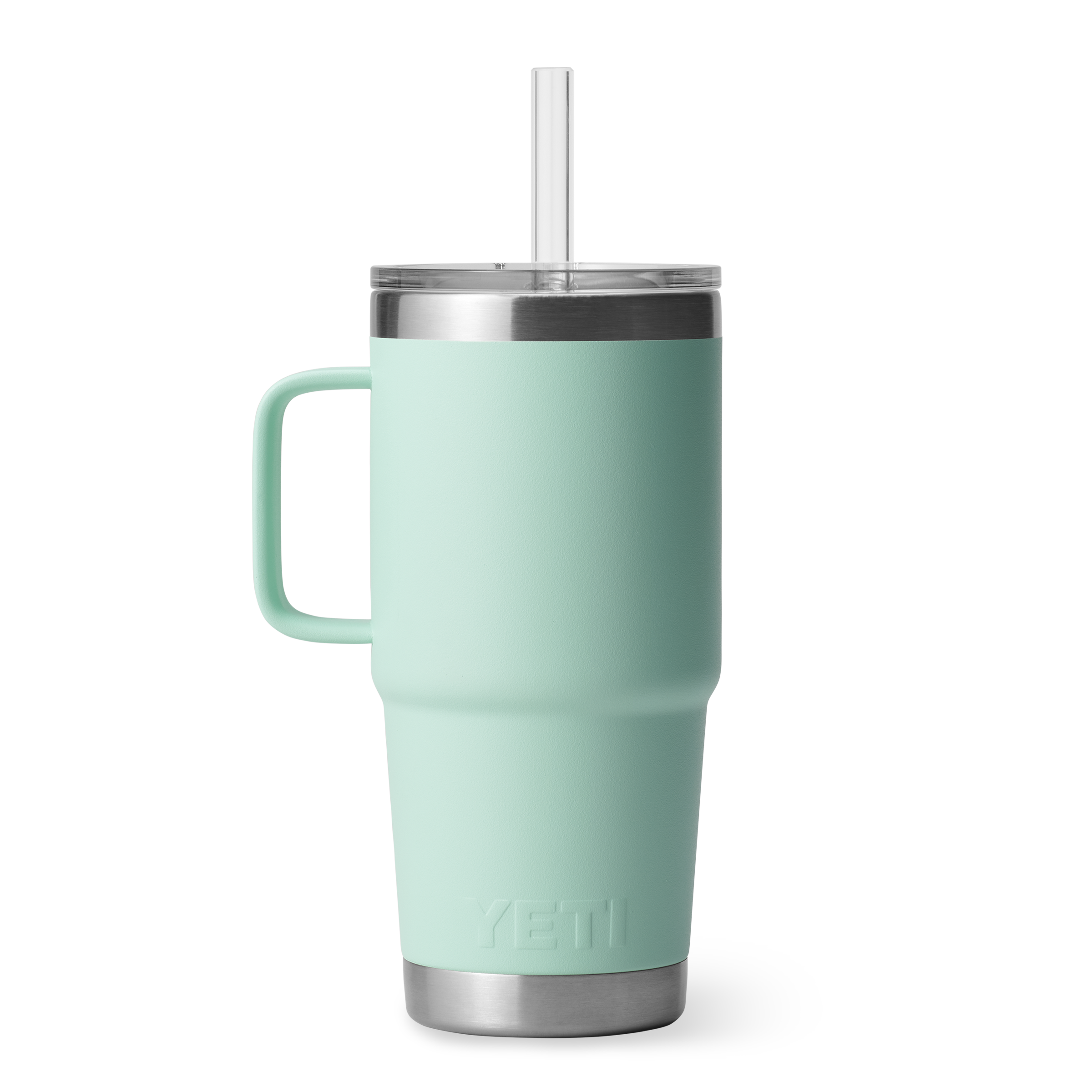 YETI Rambler 25 oz Straw Mug 2.0 Seafoam front view primary b