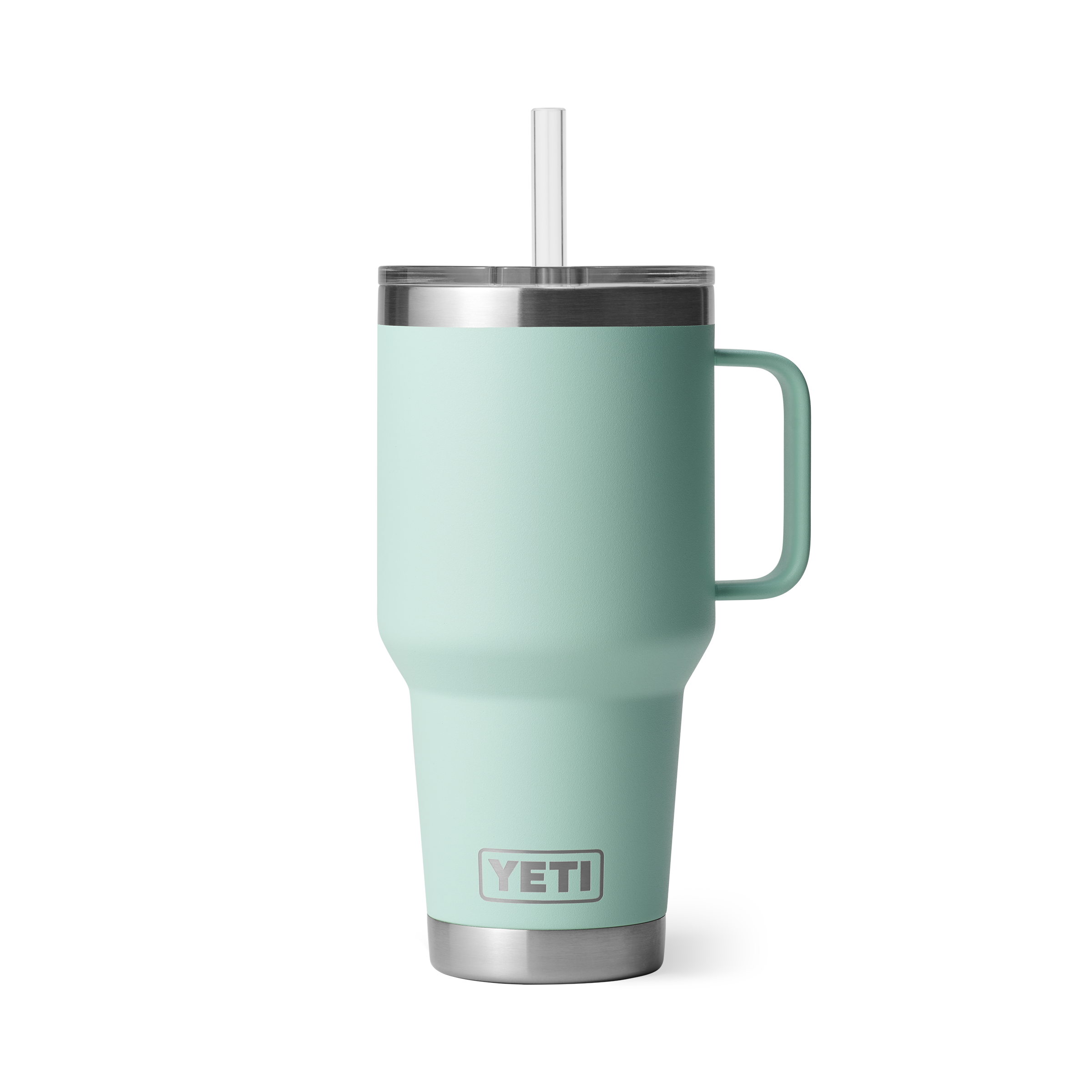 YETI Rambler 35 oz Straw Mug 2.0 Seafoam front view primary b