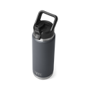 YETI Rambler 26 oz Bottle Chug Charcoal three-quarter view up