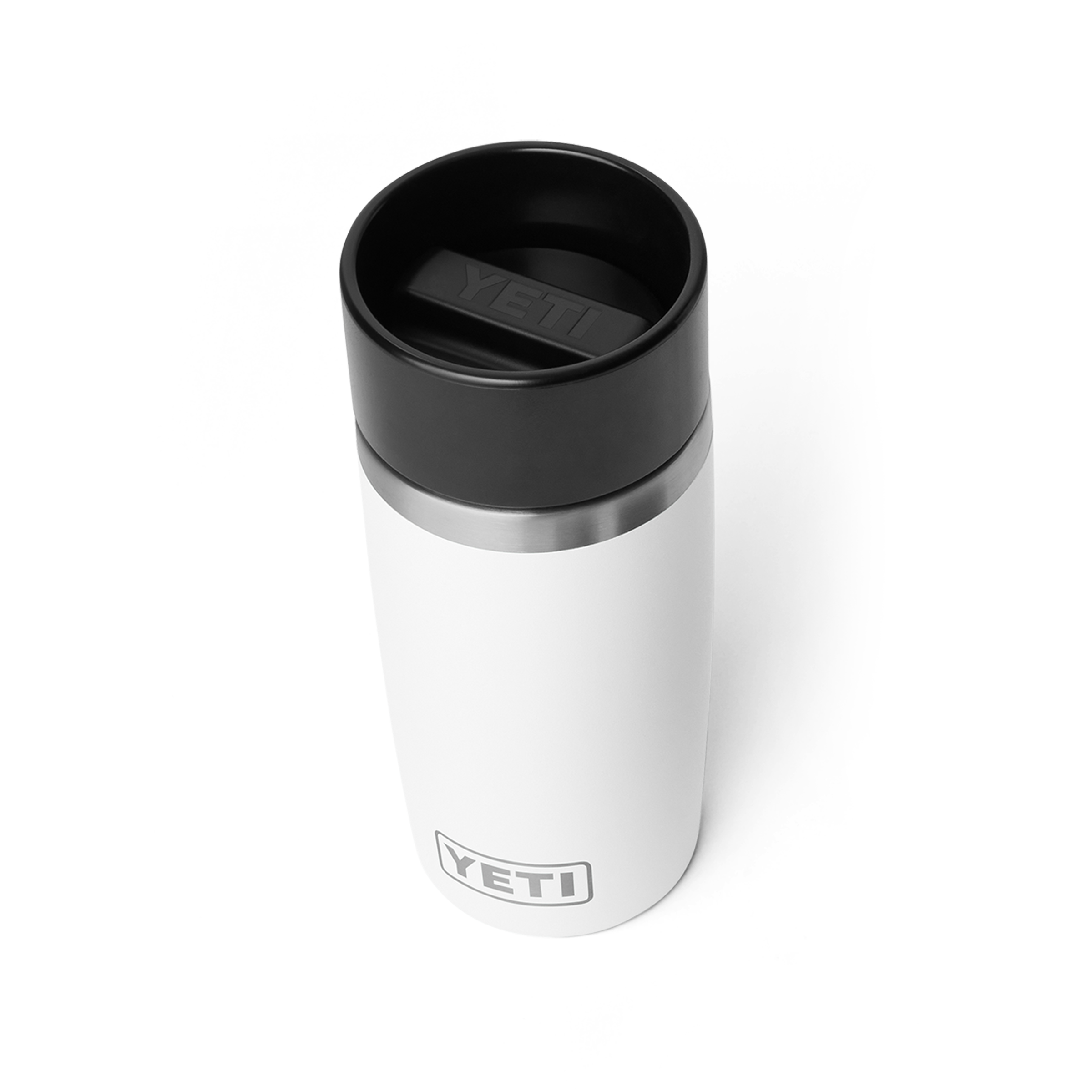 YETI Rambler 12 oz Travel Bottle White three-quarter view