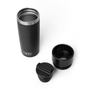 YETI Rambler 16 oz Travel Bottle Black three-quarter view