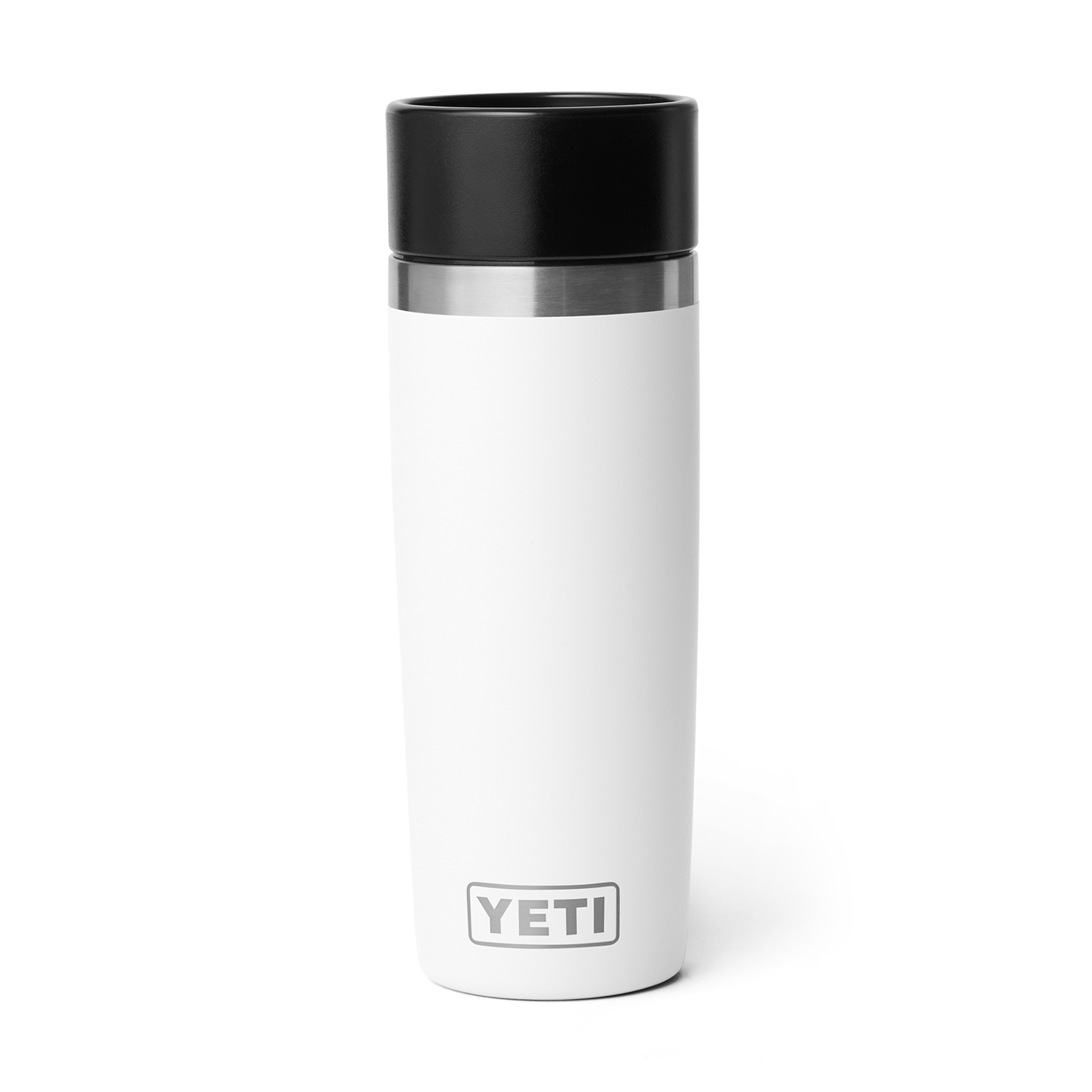 YETI Rambler 16 oz Travel Bottle White front view