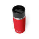 YETI Rambler 12 oz Travel Bottle Rescue Red three-quarter view