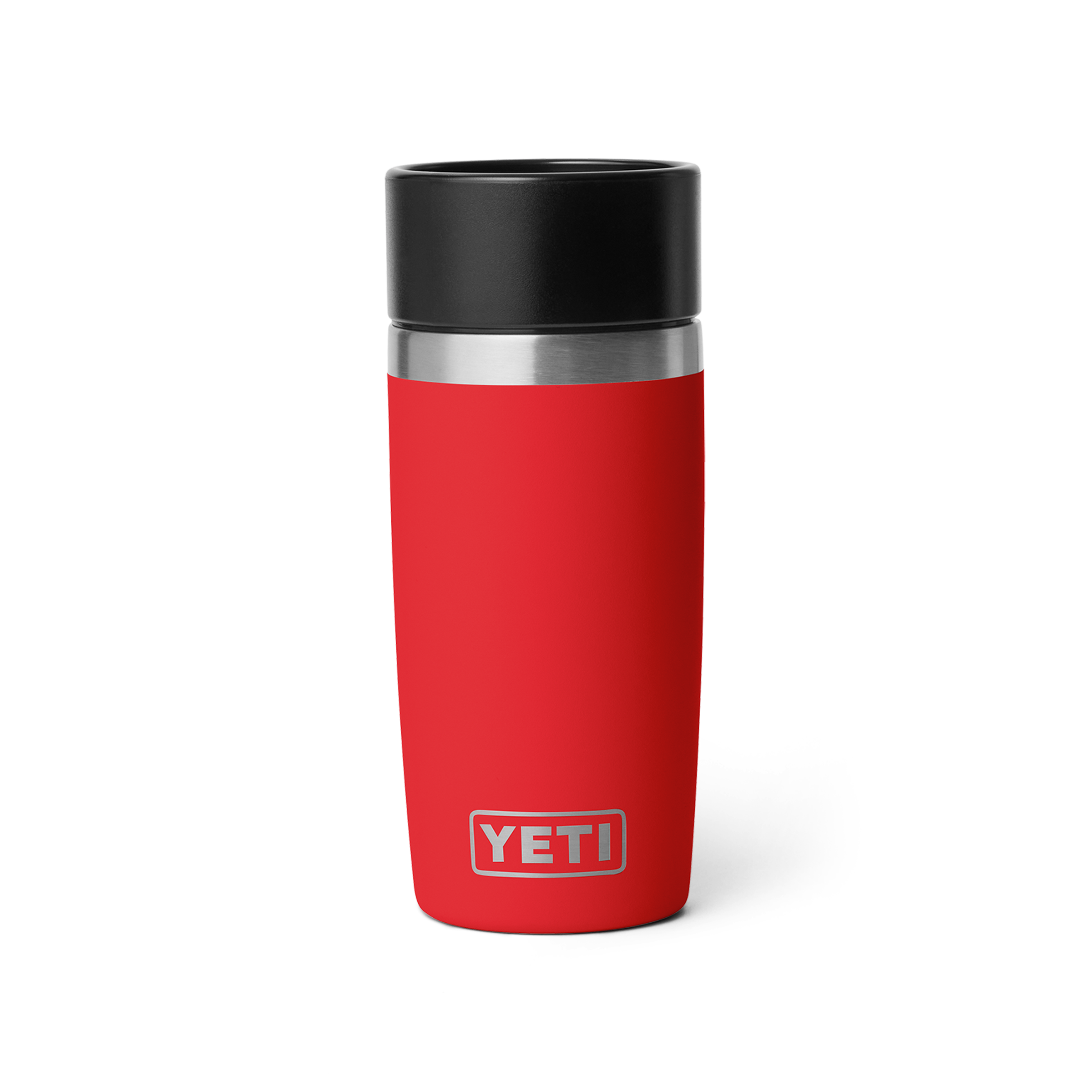 YETI Rambler 12 oz Travel Bottle Rescue Red front view