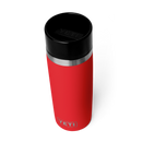 YETI Rambler 16 oz Travel Bottle Rescue Red three-quarter view