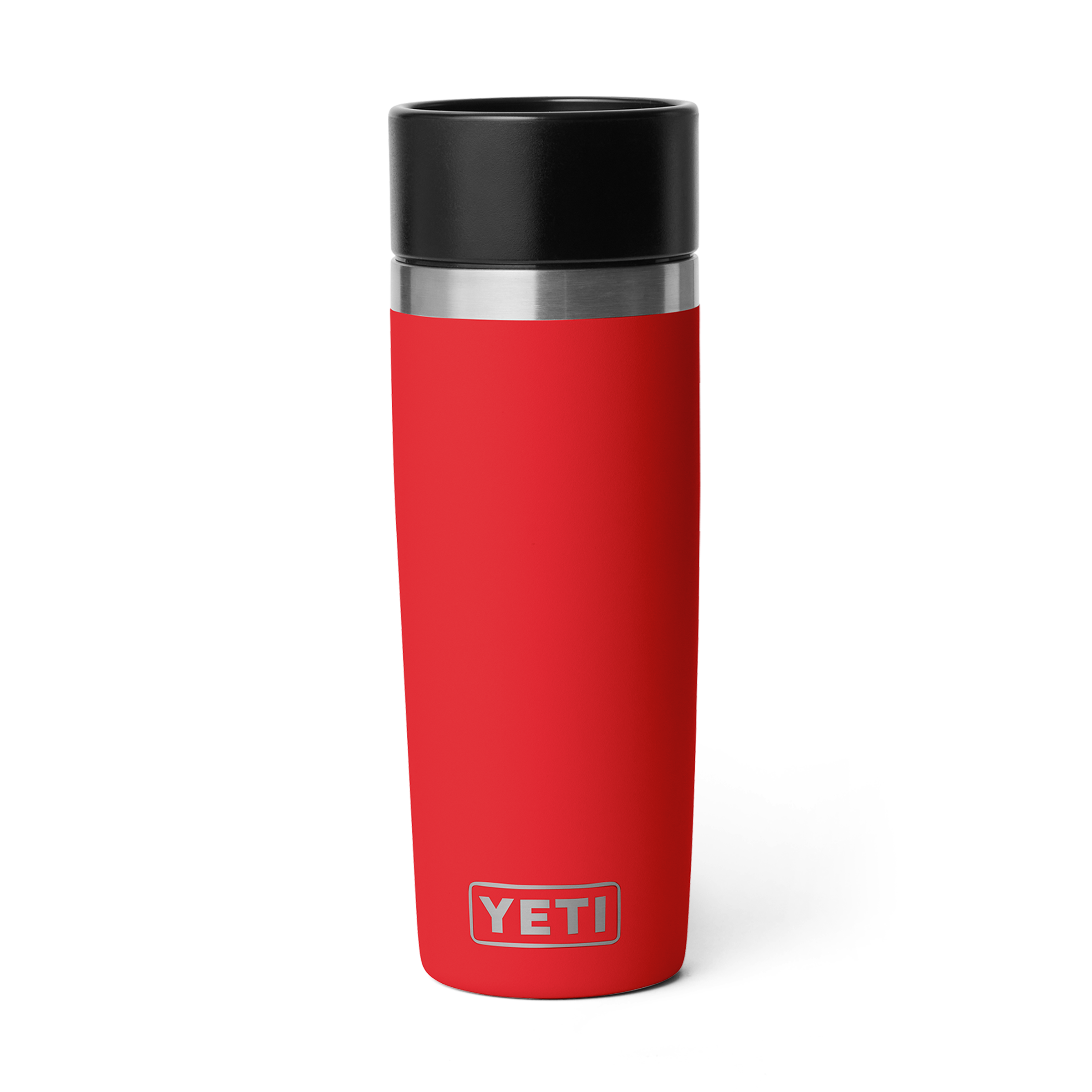 YETI Rambler 16 oz Travel Bottle Rescue Red front view