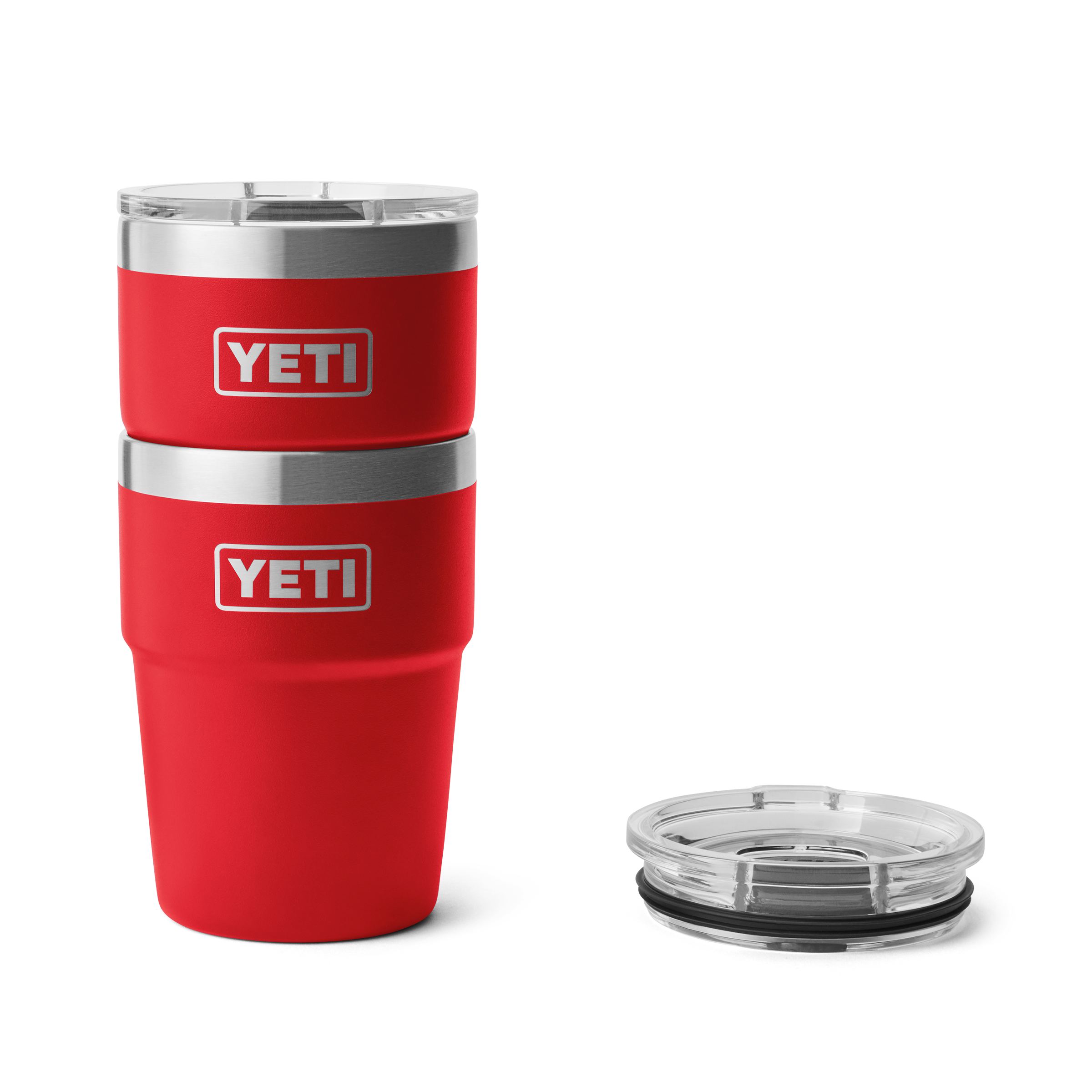 YETI Rambler 16 oz STK MS Rescue Red front view primary b