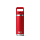 YETI Rambler 18 oz C Straw Bottle Rescue Red front view primary a
