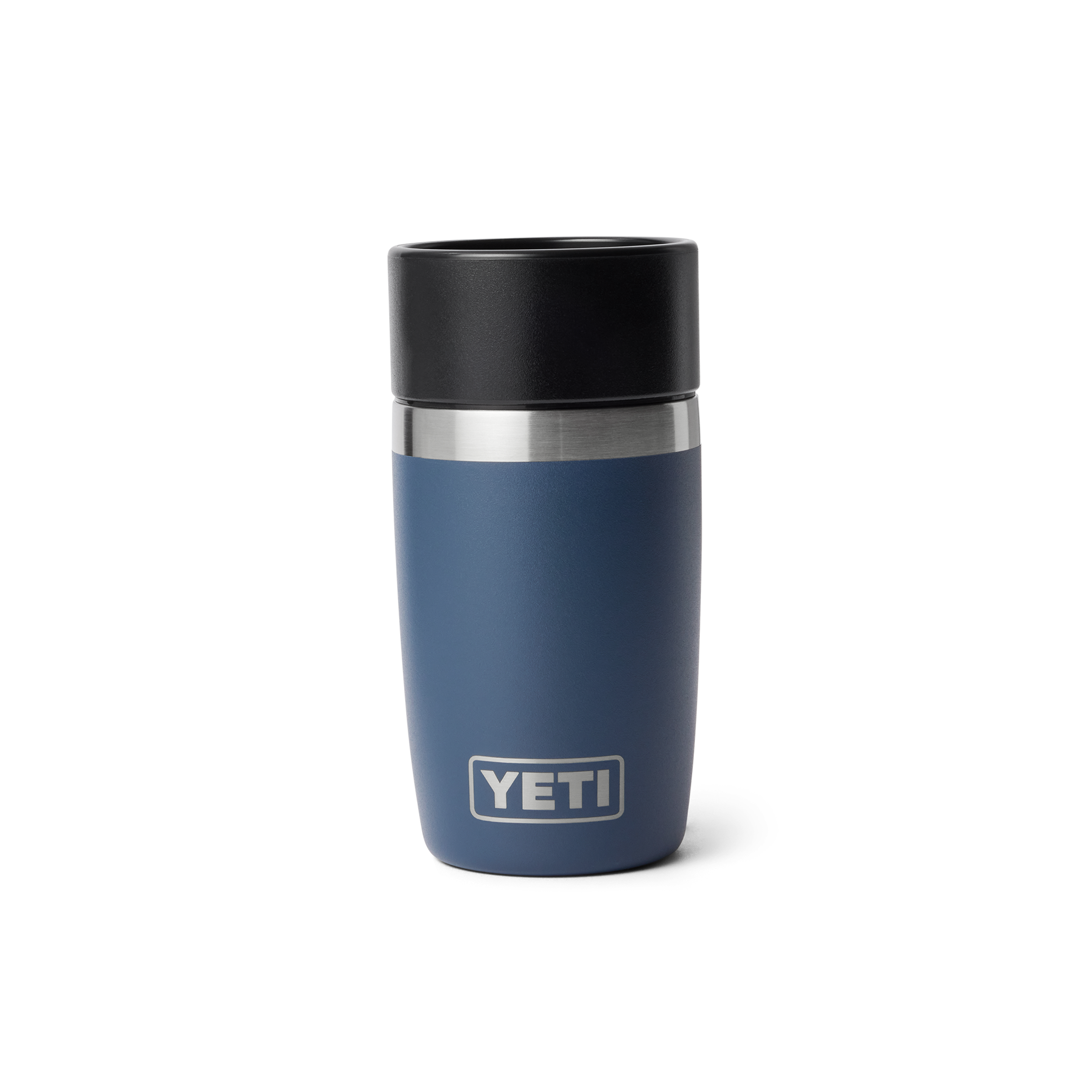 YETI Rambler 8 oz Travel Bottle Navy front view
