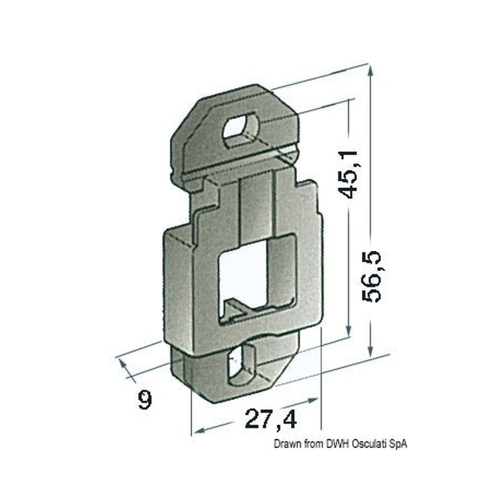 Support base, bulkhead-mounting model