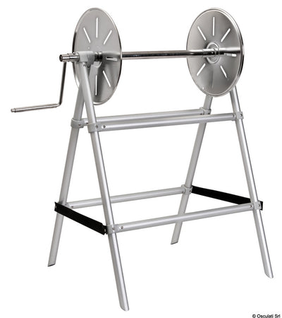 Line reel for bathing establishments