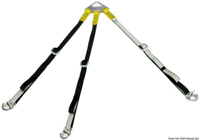 Polyesteristä valmistettu kumiveneen nostojärjestelmä