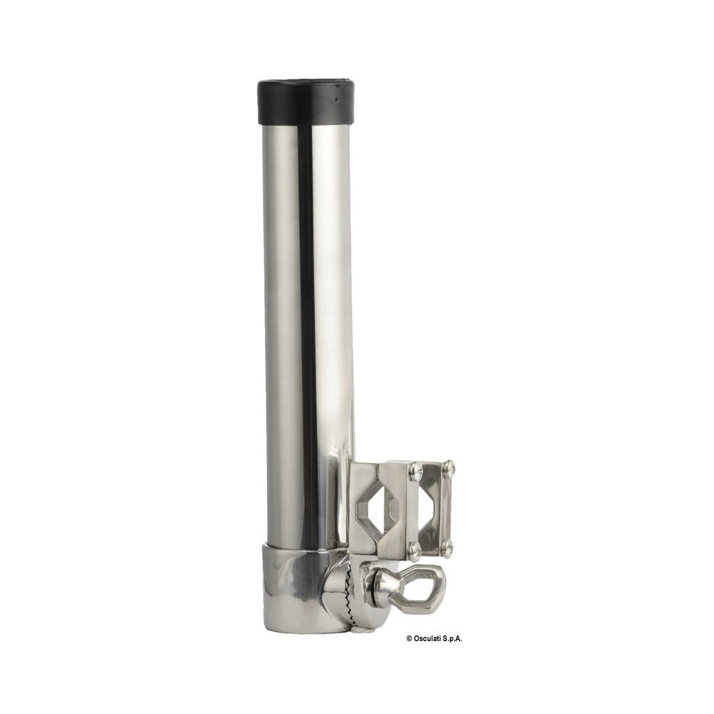 Fishing rod holder with clamp