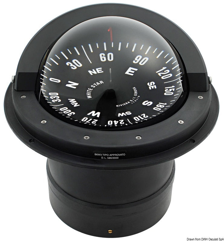 RIVIERA 6" recess fit compass