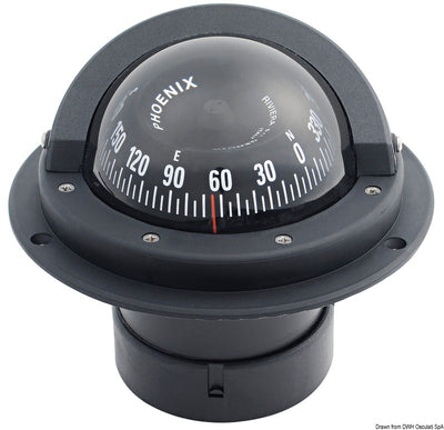 RIVIERA Zenit 3" recess fit compass